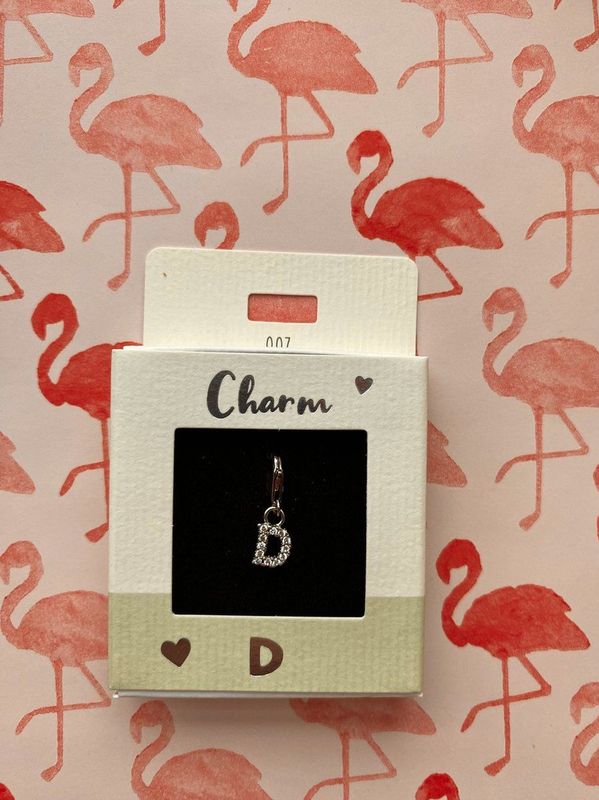 Depesche 11785-007 Express Yourself Charms Hanger voor kettingen en armbanden, letter D, verzilverd, als klein cadeau
