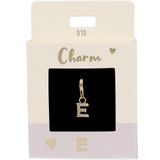 Depesche - 11785-010 Hanger - Verguld - Letter E - Bezet met Edelstenen