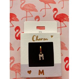 Depesche - Hangers voor Kettingen - Letter M - Bezet met Edelstenen