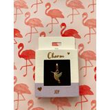 Depesche 11785-044 Charms Express Yourself - Hanger voor kettingen en armbanden, kolibrie, verguld, klein cadeau