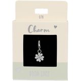 Depesche - 11785-078 Bedel - Klaverblad - Verzilverd - Inclusief Doos