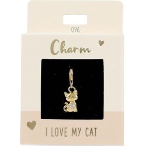 Depesche - 11785-096 Bedels - Kat - Verguld - Hangers voor Kettingen en Armbanden