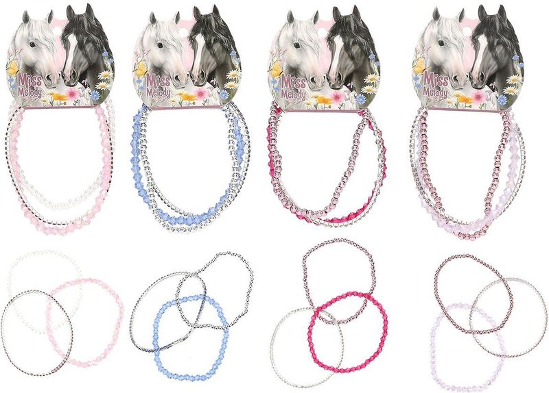Depesche - Miss Melody - Armbanden Set - Fleurig - Elastisch - 3 Stuks