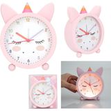 Depesche - Ylvi - Wekker - Roze - Eenhoornmotief - Stille Klok