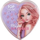 Depesche - TopModel 13629 - Schoonheidssponzen - Roze en Paars - Hartvorm - Doos met 12 Stuks