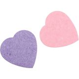 Depesche - TopModel 13629 - Schoonheidssponzen - Roze en Paars - Hartvorm - Doos met 12 Stuks