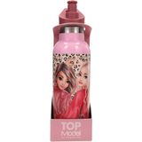 TOPModel - Drinkfles - Panterprint - 500 ml - Roze en Rood