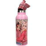 TOPModel - Drinkfles - Panterprint - 500 ml - Roze en Rood