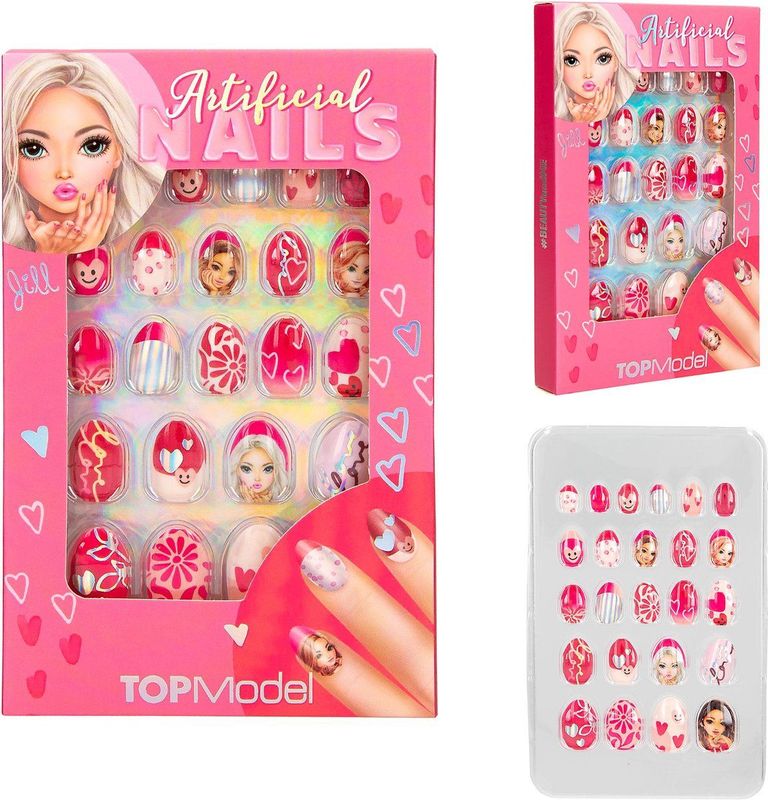 TOPModel - Kunstnagels - Roze - 24 Stuks - Zelfplakkend