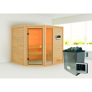 Karibu | Tabea Sauna | Kachel 9 kW Externe Bediening