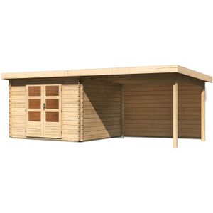 Woodfeeling | Tuinhuis Bastrup 5 met Overkapping 3,0 en Achterwand