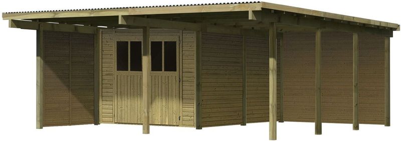 Doppelcarport Eco 2, 5,63x6,76x2,29m