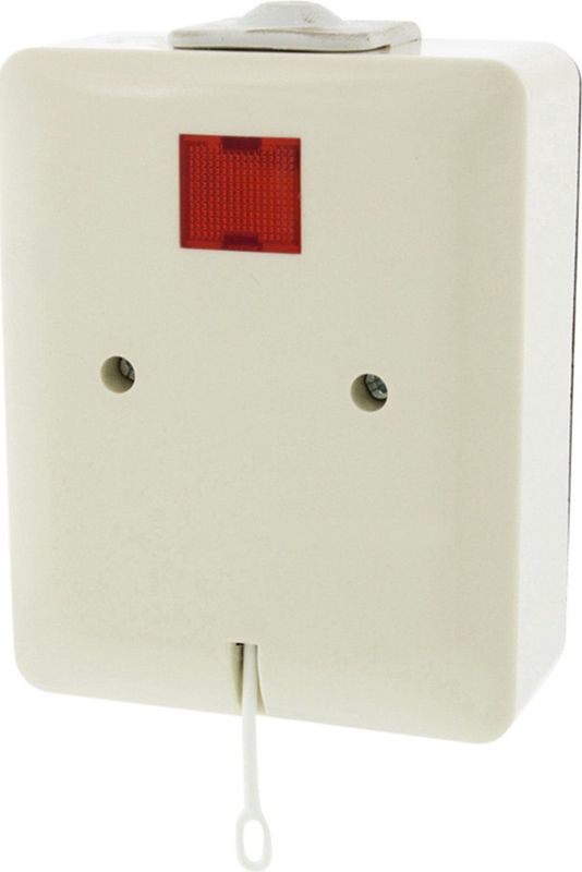 Honeywell Peha - Douchetrekschakelaar - 2-polig - 16A - Wit - Opbouw