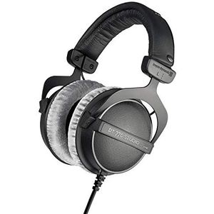 Beyerdynamic DT 770 Pro Studio hoofdtelefoon op het oor gesloten, professioneel ontwerp voor opname en monitoring, 80 Ohm, grijs
