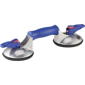 Bohle Vacuümheffer VERIBOR® BLUE LINE, 2-kops aluminiumframe, hefvermogen 60 kg, schijf-Ø 120 mm