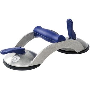 Bohle Vacuümheffer VERIBOR®, 2-kops, kunststofframe met dwarsgreep, hefvermogen 70 kg, zuigschotel-Ø 120 mm