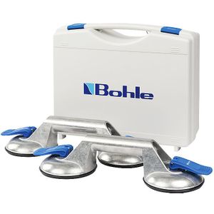 Veribor BO S2.421 Aluminium 2-naps Zuigheffer Set 60 kg - Hefboomzuiger - Vlakke Oppervlakte