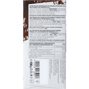 Meybona - Choco Salty Caramel - Chocolade - 100 gr - Melkchocolade met Karamel en Himalayazout