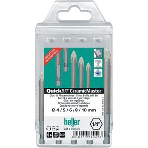 Heller Tools QuickBit® CeramicMaster 24942 Glas- en keramiekborenset 5-delig 1/4 (6.3 mm) 1 set(s)
