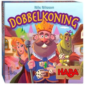 Dobbelkoning - Dobbelspel - Diverse Kleuren - Karton - Voor 2-4 Spelers