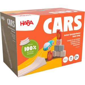 HABA - Cars Action Sprungschanze - Speelgoed - Multicolor - Hout en Kunststof