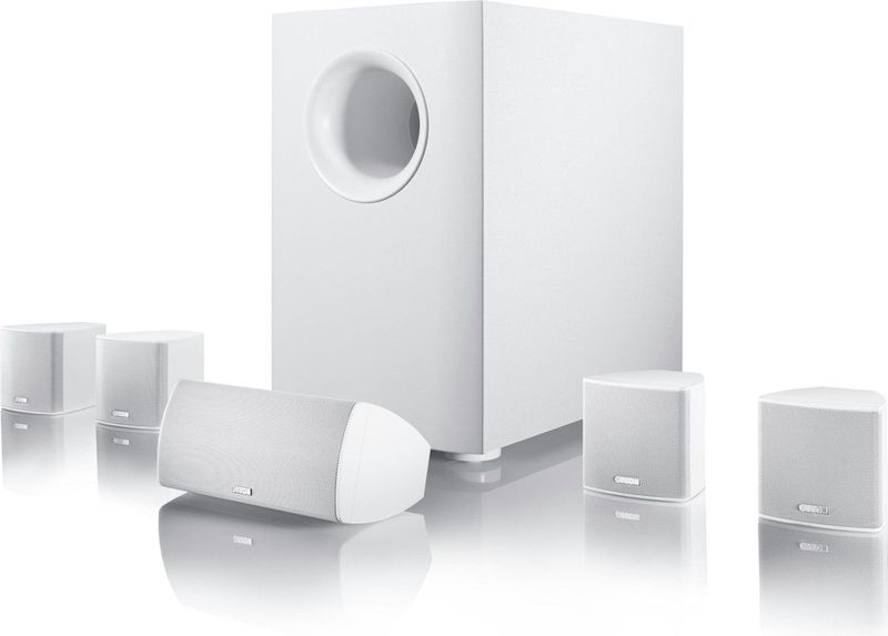 Canton Movie 95 - 5.1 Surround Systeem – Subwoofer met Satelliet Luidsprekers – Wit