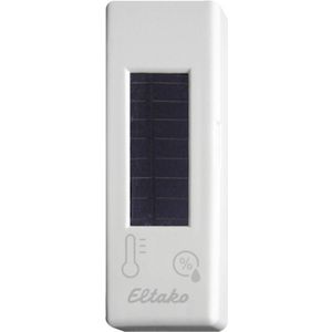 Eltako Draadloze temperatuur-/vochtigheidssensor met zonnecel en batterij, glanzend, Automatisering