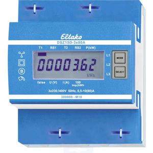 Eltako DSZ15D-3x80A MID kWh-meter 3-fasen Digitaal 80 A Conform MID: Ja 1 stuk(s)