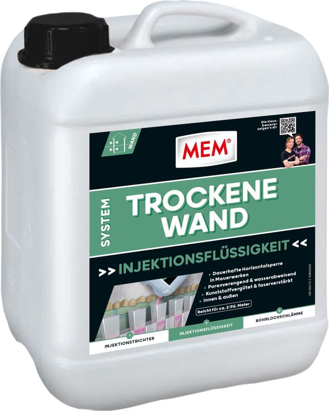 System Trockene Wand Injektionsflüssigkeit, 10 Ltr - MEM