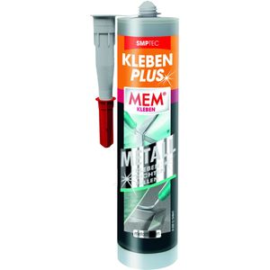 MEM Allground 3-in-1 montagelijm, om te lijmen, dicht te vullen en te vullen, metaalkleuren, water- en uv-bestendig, overschilderbaar, voor bijna alle ondergronden, oplosmiddelvrij, 305 g patroon