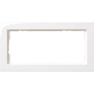 Gira Abdeckrahmen 2f o.M. Gira E2 Reinweiß 100229