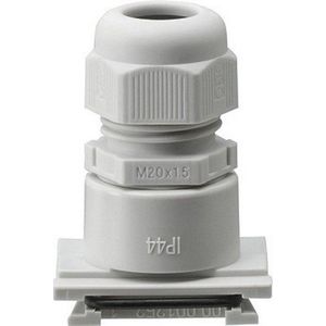 Gira - Aansluitstukschuif - Grijs - Geschikt voor Kabelinvoer