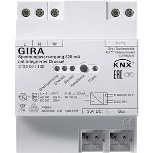 Gira 212200 KNX voeding 320 mA met geïntegreerde gashendel, KNX-systeem