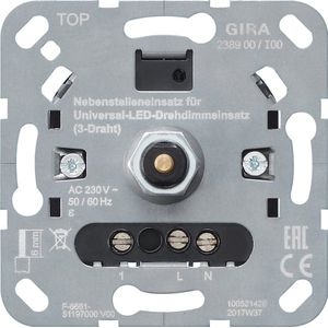 Gira 238900 draaiende zij-inzet voor LED-dimmer, 3-draads systeem 3000