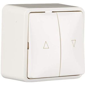 Gira 015813 wipknop jaloezie opbouw, zuiver wit