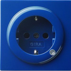 Gira 018246 Schuko stopcontact met verlichting S, blauw