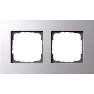 GIRA Rahmen 2f alu Esprit Metall f.UP-Installation 21217