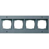 Gira - TX44 - Afdekraam - Antraciet - 4-voudig