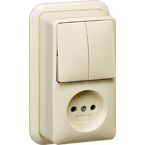 Gira serieschakel+wcd 047510 opb creme