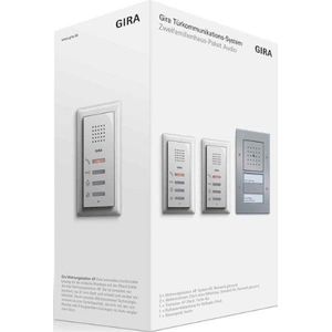 Türsprech-Set Bus 2xTeiln Alu reinweiß Türko 049544 1LS - Gira