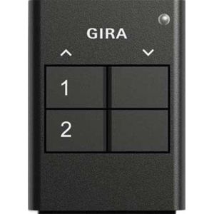 Gira Gira eNet, 535210, draadloze handzender, 2-voudig, antraciet