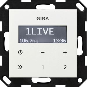 Gira - Inbouwradio RDS - Zuiver Wit - Radio