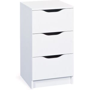 Inter Link - Ladenkast - Wit - Melamine Gecoat - 3 Lades