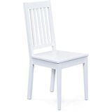 Set van 2 stoelen van massief beukenhout met witte afwerking