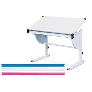 Inter Link Schülerschreibtisch Milo 3 in 1 in weiss, blau und pink