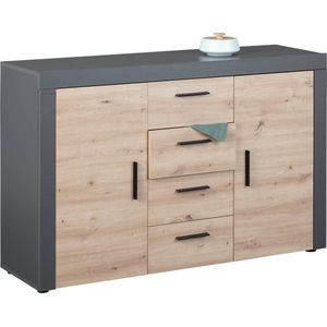 Interlink - Commode - Antraciet - 134x40x86 cm