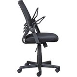 Inter Link bureaustoel, draaibaar, zwart