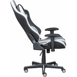 Inter Link bureaustoel voor gaming, ergonomische stoel, zwart met wit