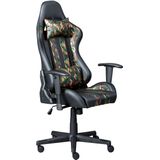Inter Link bureaustoel voor gaming, ergonomische stoel, camouflagedesign