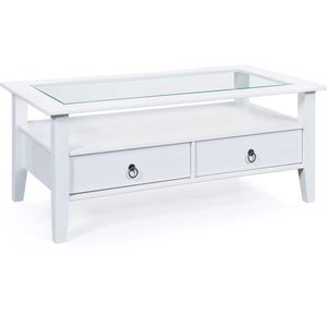 Interlink PROVENCE 7 salontafel, hout, wit, 60 x 115 x 45 cm